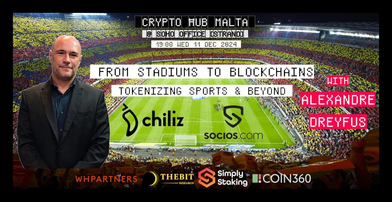 .. from Stadiums to Blockchains - Tokenizing Sports & Beyond with Alexandre Dreyfus