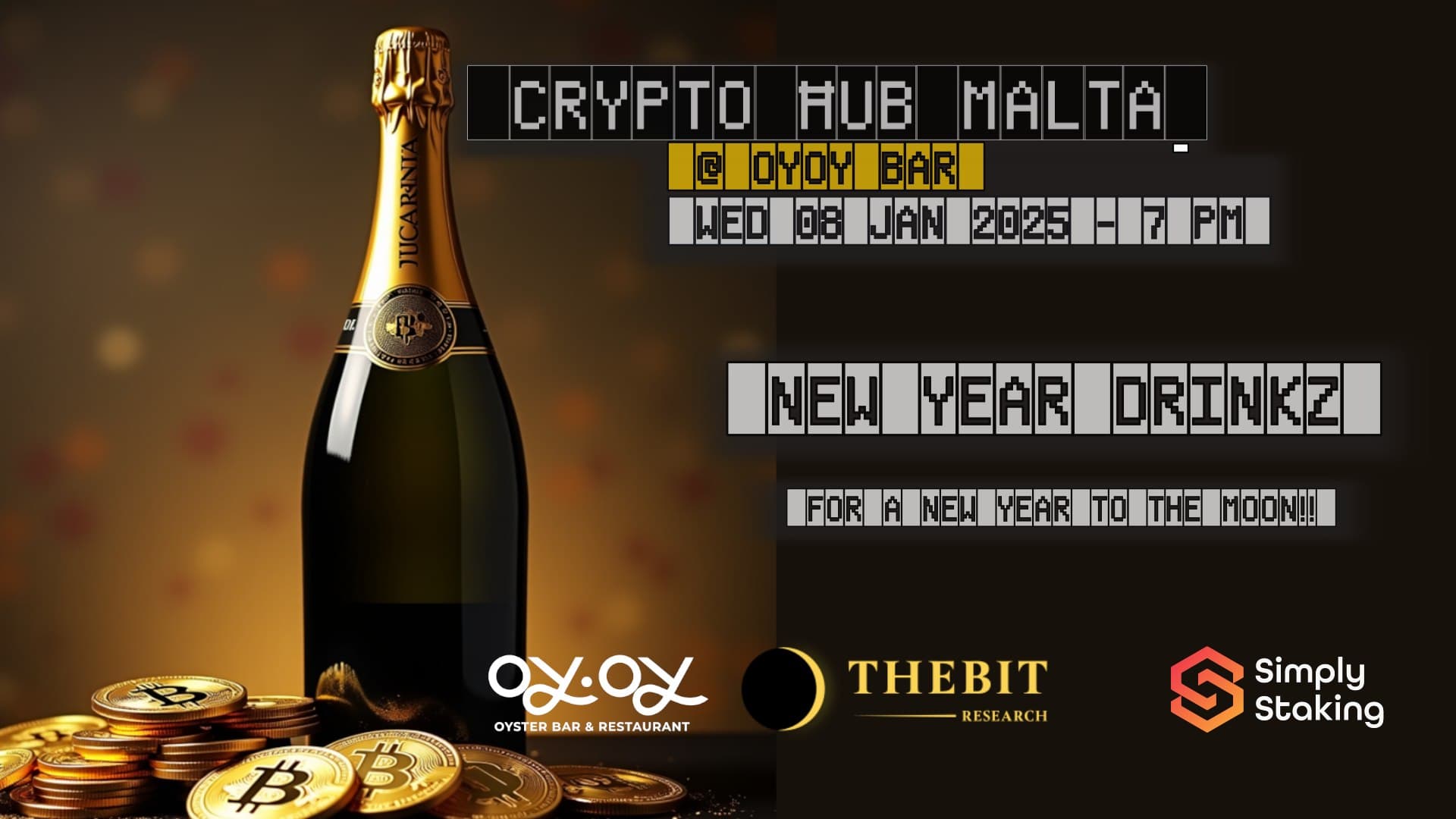 Crypto Ħub Malta – New Years Drinkz